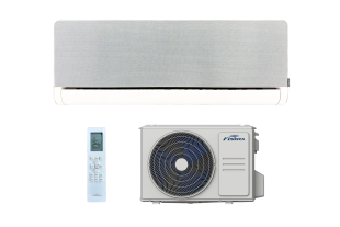 Fisher FSAIF-ART-124AE3-W-GR Fehér-Ezüstszürke Textil Előlapos Inverteres Split klíma (Cserélhető előlap!)